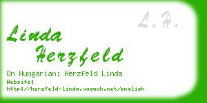 linda herzfeld business card